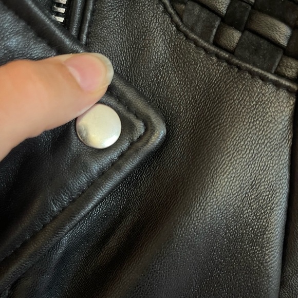 Maje leather jacket - genuine leather size 40 (S/M) - Picture 10 of 14